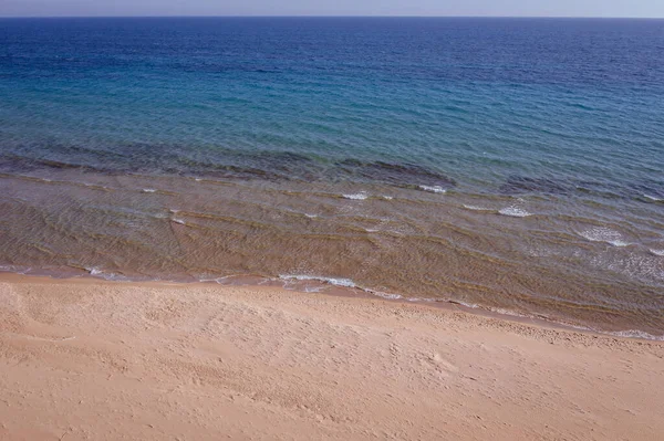 Вид Пляж Халикоунас Побережье Ионического Моря Острове Корфу Греция — стоковое фото