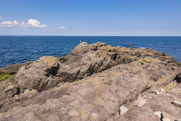 Côte Rocheuse Mer Noire Dans Ville Sozopol Bulgarie — Photo