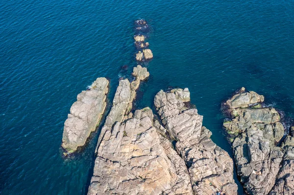 ブルガリアの黒海沿岸のソゾプールにあるスカンニ岬の岩 — ストック写真