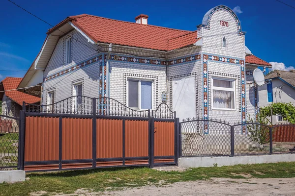 Ugrin Ucraina Giugno 2016 Casa Ugrin Anche Scritto Villaggio Uhryn — Foto Stock