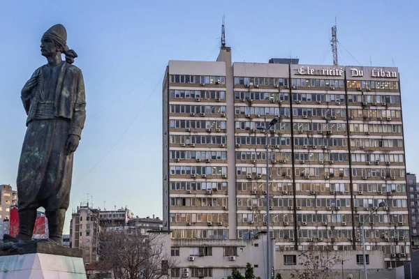 Beirut Lebanon March 2020 Lebanese Immigrant Sculpture Electricite Liban Office — Stock Photo, Image