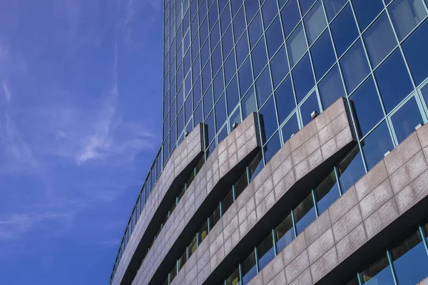 Warsaw Poland February 2021 Facade Blue Point Office Building Warsaw — Stock Photo, Image