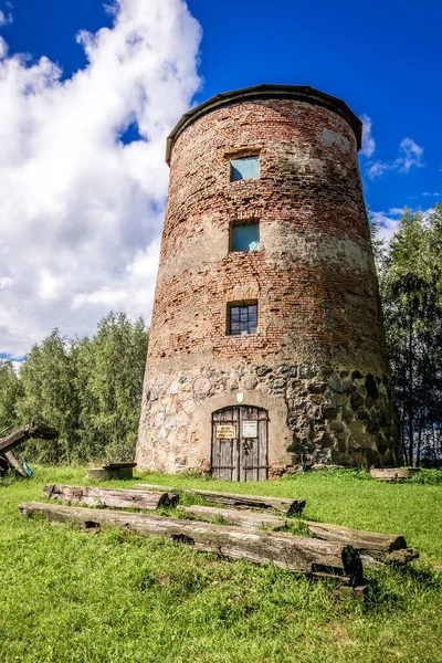 Gradzkie Poland August 2017 Abandoned Dutch Mill Gradzkie Village Warmia — Stockfoto