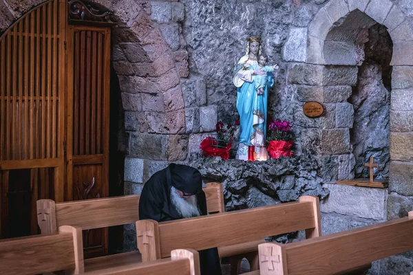 Kadisha Lebanon March 2020 Monk Church Anthony Monastery Qozhaya Monastery — 스톡 사진