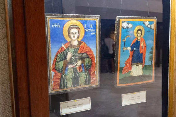 Aladzha Bulgaria September 2021 Panteleimon Martyr Tryphon Icons Museum Aladzha — Foto de Stock