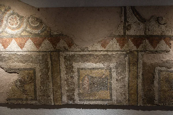 Aladzha Bulgaria September 2021 Mosaic 5Th Century Christian Basilica Museum — Zdjęcie stockowe