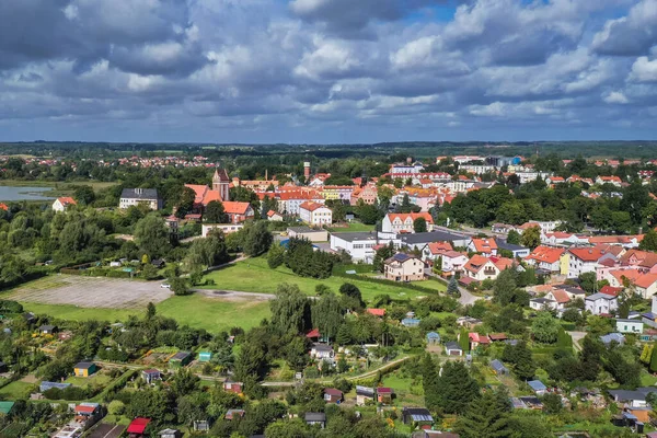Drohnenbild Der Stadt Morag Ermland Und Masuren Polen — Stockfoto