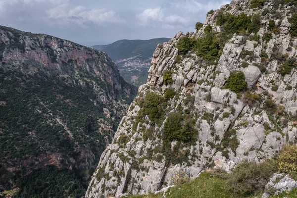 Landscape Kadisha Valley North Governorate Region Lebanon — Stock Photo, Image