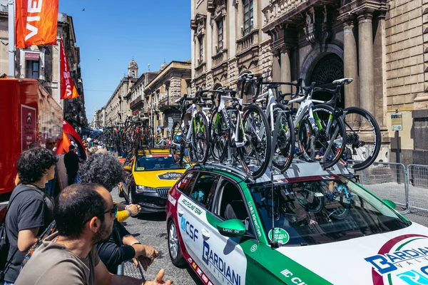 Катания Италия Мая 2022 Года Подготовка Одному Этапов Джиро Италия — стоковое фото