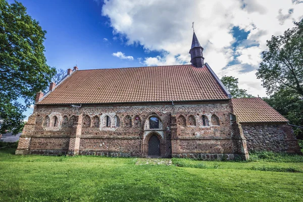 Church 14Th Century Chlebowo Village West Pomerania Region Poland — Stockfoto