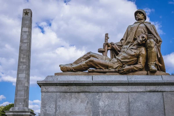 Warsaw Poland May 2021 Monument Area Soviet Military Cemetery Warsaw — Stock Photo, Image