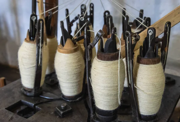 Antique Braiding Machines Etar Folk Open Air Museum Grabovo Town — Stock Photo, Image