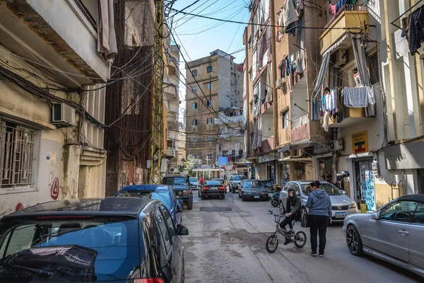 Sin Fil Libanon Maart 2020 Straat Sin Fil Voorstad Ten — Stockfoto