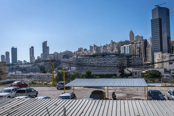 Sin Fil Libanon Maart 2020 Rive Gauche Tower Beiroet Uitzicht — Stockfoto