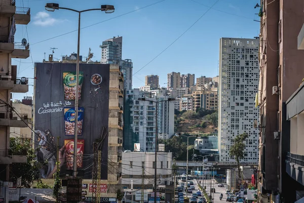 Sin Fil Libanon Maart 2020 Gebouwen Beiroet Stad Uitzicht Vanaf — Stockfoto