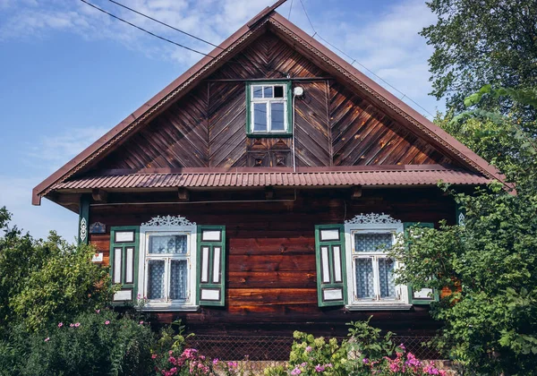 Soce Poland August 2018 Wooden House Soce Village Famous Traditional — Foto de Stock