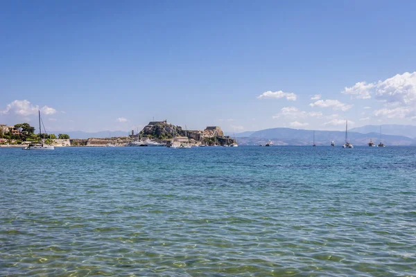 Garitsa Bay Ionian Sea Corfu Town Corfu Island Greece — Stock fotografie