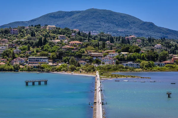 Kanoni Bridge Corfu Town Perama Village Corfu Island Greece — Stock fotografie