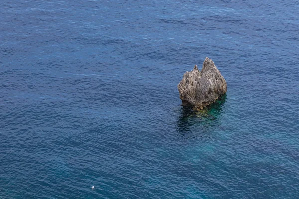 Rocky Outcrop Seen Hilltop Palaiokastritsa Village Corfu Island Greece — ストック写真