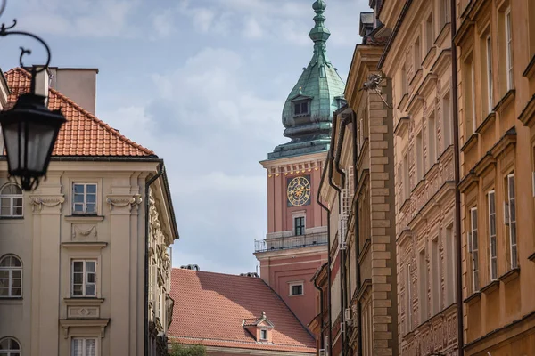 Royal Castle Houses Castle Square Old Town Warsaw Poland — Stock Photo, Image