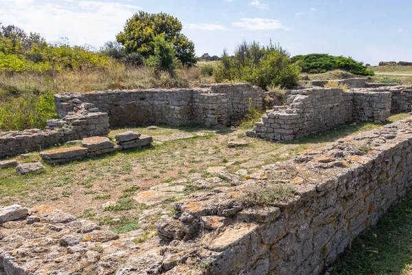 Ruins Kaliakra Cape Part Kaliakra Nature Park Dobrich Region Bulgaria — Foto de Stock