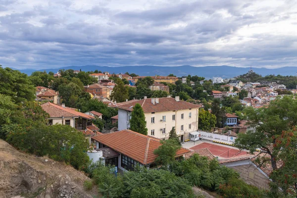 Здания Холма Небет Тепе Пловдиве Болгария — стоковое фото