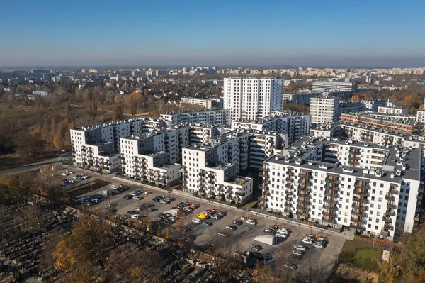 Apartment Buildings Ulrychow Part Wola District Warsaw City Poland — 스톡 사진