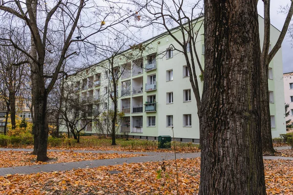 Apartment Buildings Grochow Area Warsaw City Poland — Zdjęcie stockowe