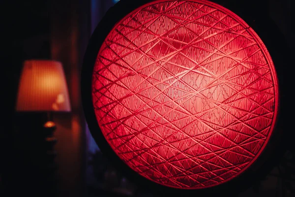 Modern Industrial Lamp Red Light Room — Photo