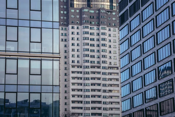 Apartments Office Buildings Warsaw City Poland — Stock Photo, Image