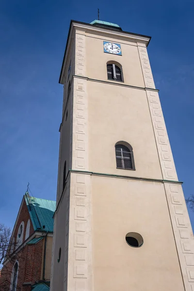 Tower Fara Church Sts Adalbert Stanislaus Rzeszow Poland — Foto de Stock