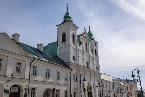 Holy Cross Church Post Piarist Convent Rzeszow Subcarpathia Region Poland — Zdjęcie stockowe