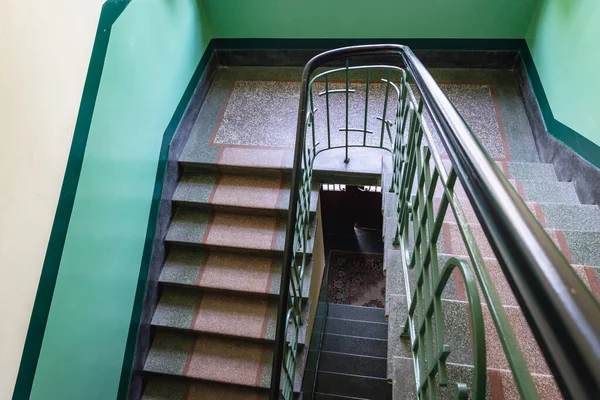 Staircase Modernist Apartment Building 1938 Jagiellonska Street Rzeszow Poland — Fotografia de Stock