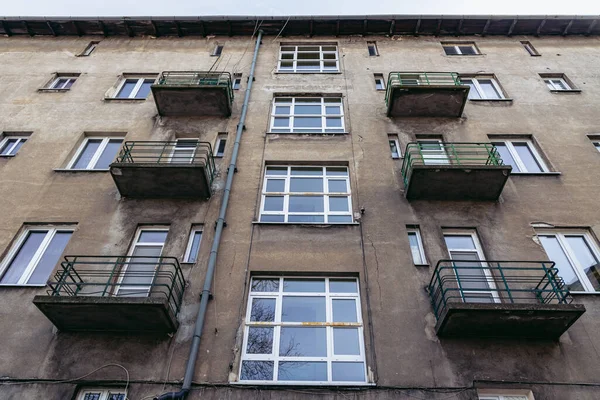 Back View Modernist Apartment Building 1938 Jagiellonska Street Rzeszow Poland — Foto Stock