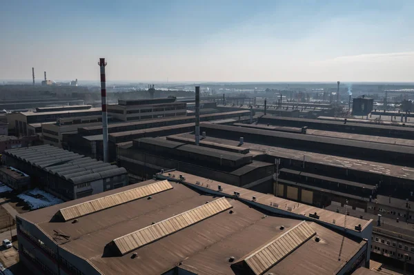 Aerial View Buildings Huta Stalowa Wola Steel Mill Stalowa Wola — Foto Stock