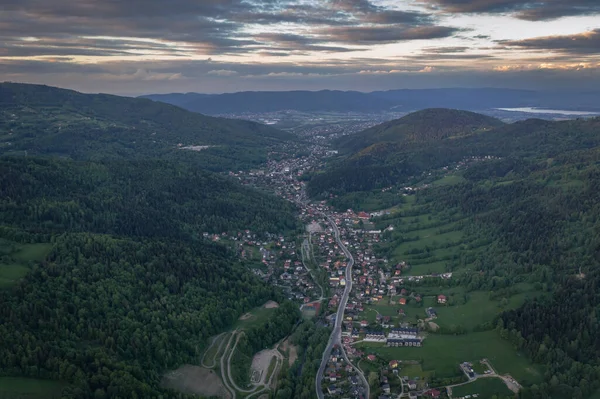 Silesian Beskids Mountains Szczyrk Town Silesia Region Poland —  Fotos de Stock