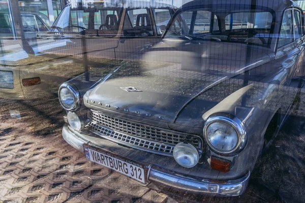 Rawa Mazowiecka Pologne Février 2022 Wartburg 312 Vintage Car Exhibit — Photo