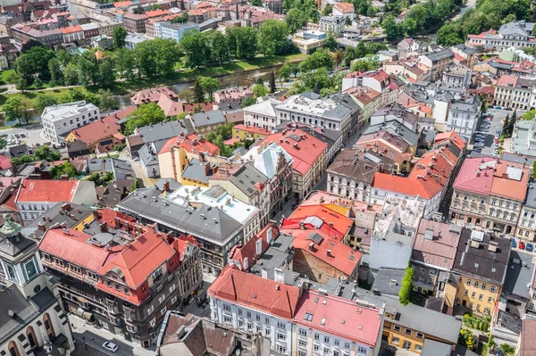 Cieszyn Lengyelország 2022 Május Drone Photo Cieszyn Poland Cesky Tesin — Stock Fotó