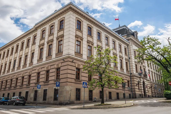 Cieszyn Πολωνία Μαΐου 2022 Κτίριο Του Περιφερειακού Δικαστηρίου Στο Ιστορικό — Φωτογραφία Αρχείου