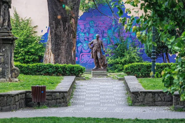Cieszyn Polonia Mayo 2022 Parque Paz Estatua Del Emperador José — Foto de Stock