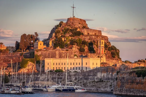 Korfu Řecko Června 2021 Stará Benátská Pevnost Historické Části Města — Stock fotografie