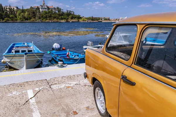 Sozopol Bulgaria September 2021 Trabant Car Port Sozopol Ancient City — Stock Photo, Image