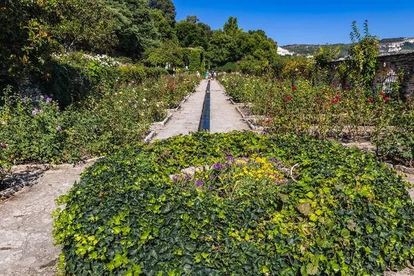 Balchik Bulgária Setembro 2021 Jardim Das Rosas Palácio Jardins Botânicos — Fotografia de Stock