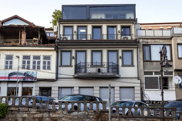 Veliko Tarnovo Bulgaria September 2021 Houses Mednikarska Street Old Town — Stock Photo, Image