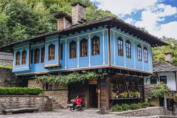 Gabrovo Bulgaria September 2021 Facade Sakov House Etar Open Air — Stock Photo, Image