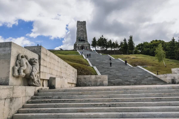 Shipka Pass Bulharsko Září 2021 Památník Svobody Stoletov Shipka Pass — Stock fotografie