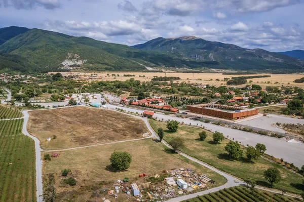 불가리아 Skobelevo September 2021 Aerial Drone Photo Damascena Complex Skobelevo — 스톡 사진