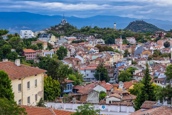 Plovdiv Bulgária 2021 Szeptember Danov Youth Liberators Hills Historic Part — Stock Fotó