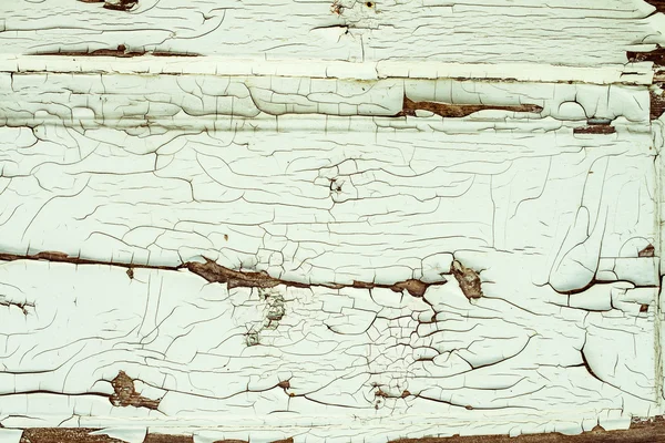 오래 된 페인트가 벗 겨 오프와 오래 된 나무 벽 — 스톡 사진