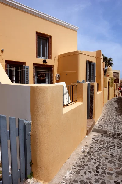 Santorini Adası ev. — Stok fotoğraf